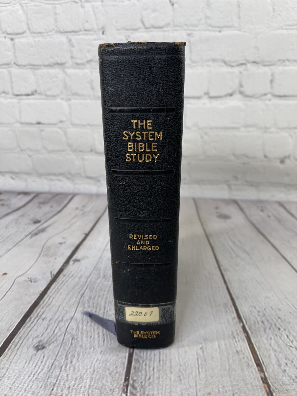 Vintage 1945 The System Bible Study Revised & Enlarged Edition Leather Bound