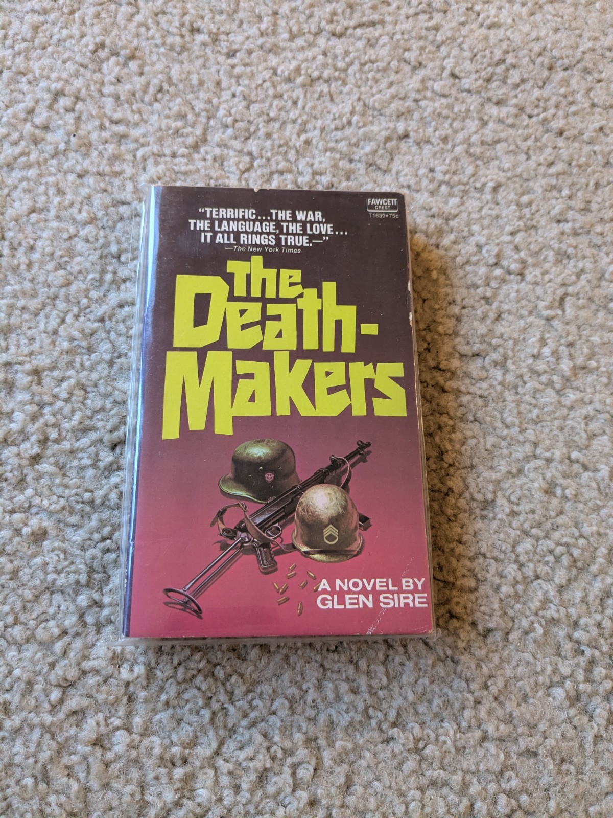 THE DEATH-MAKERS by GLEN SIRE, Fawcett Crest #T1639, 1960, Vintage PB