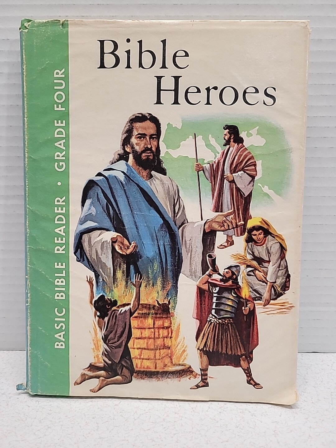 Basic Bible Reader Grade 4 Religious Heroes Ruth Shannon 1963 HC Dust Jacket