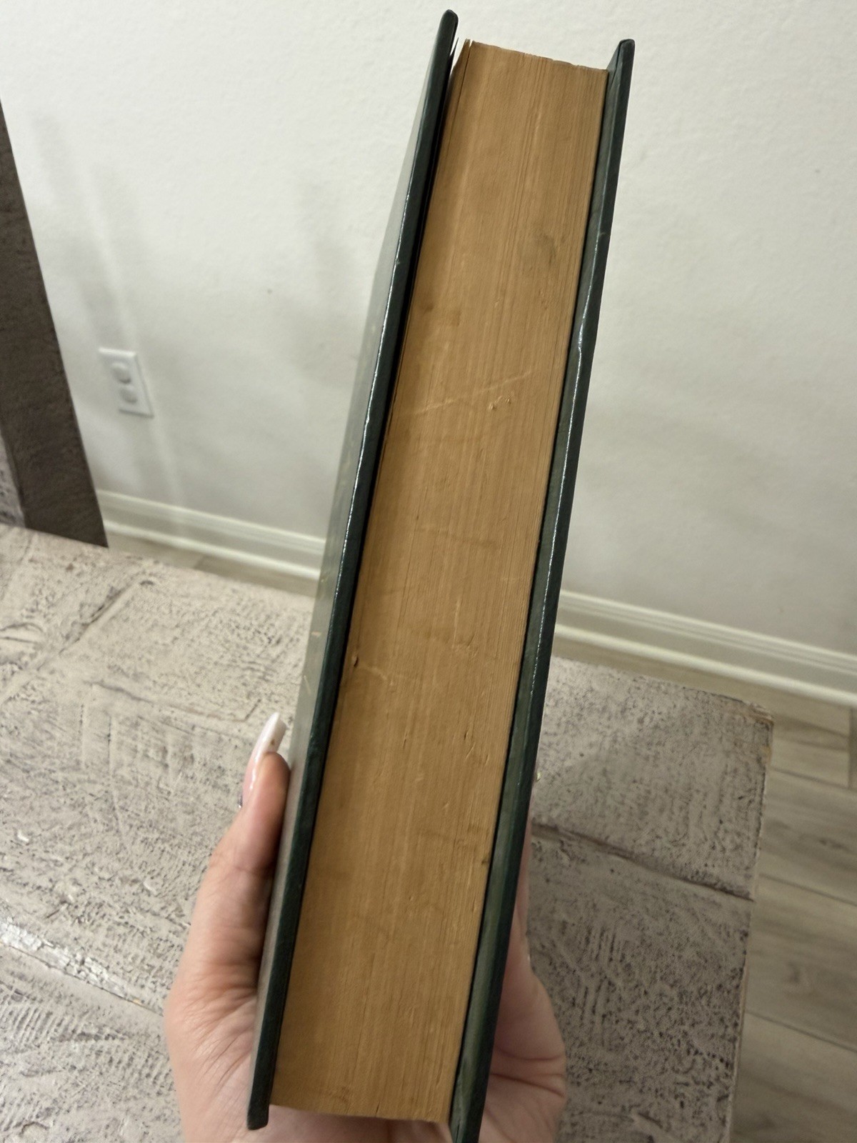Leaves of Grass by Walt Whitman Gold Gilt Green Faux Leather Hardcover Vintage