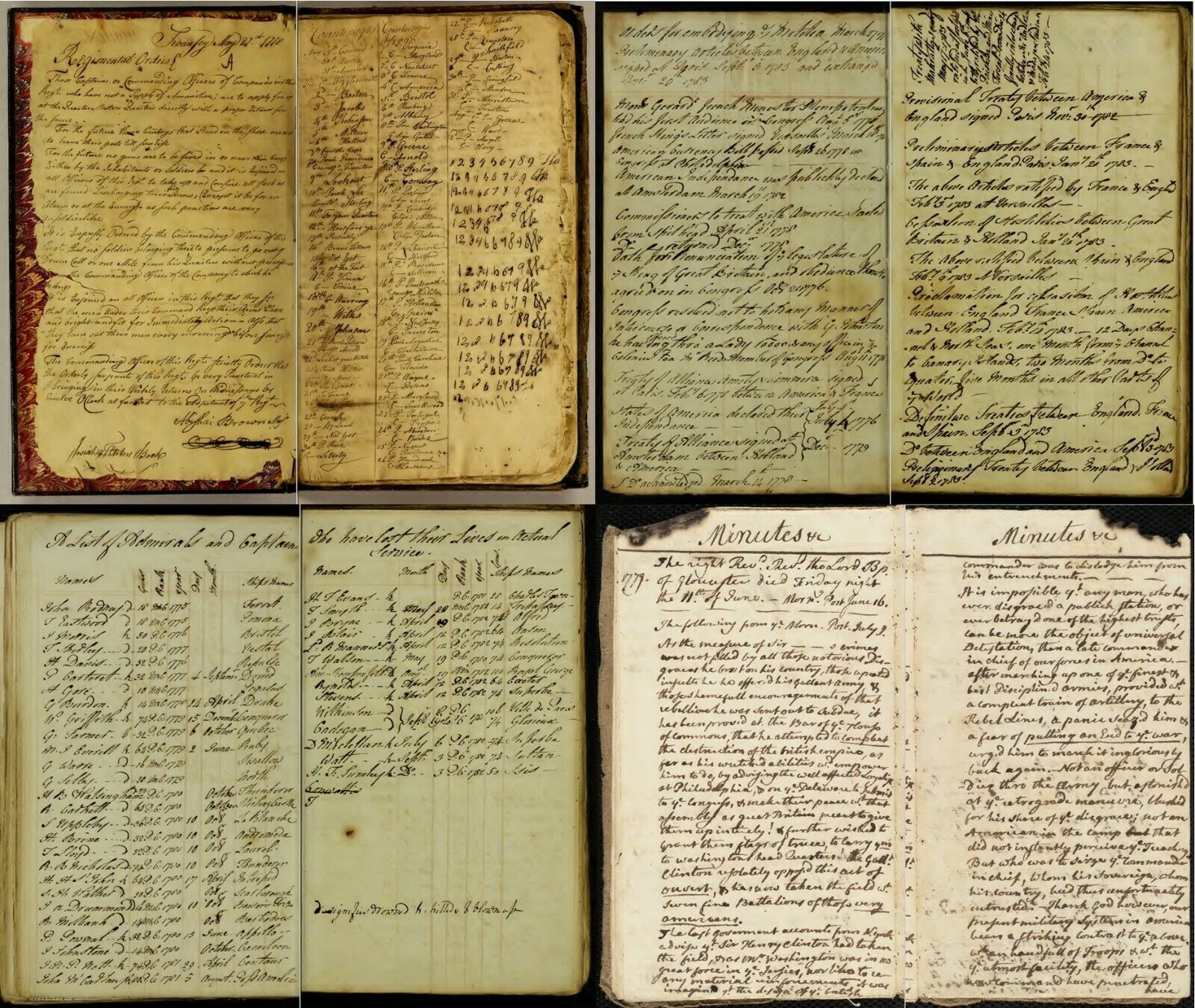 American Revolutionary War – 1177 Old Manuscripts (1759-1802) on 14 DVDs
