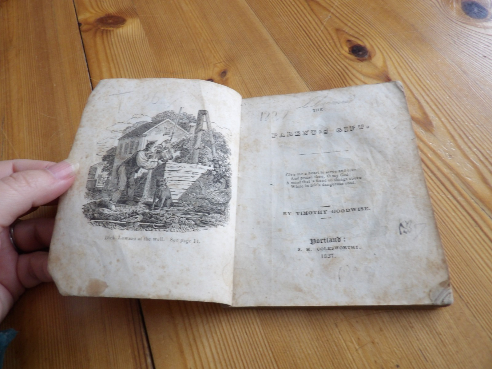 1837 Parent’s Gift by Timothy Goodwise, pub. Portland, Maine