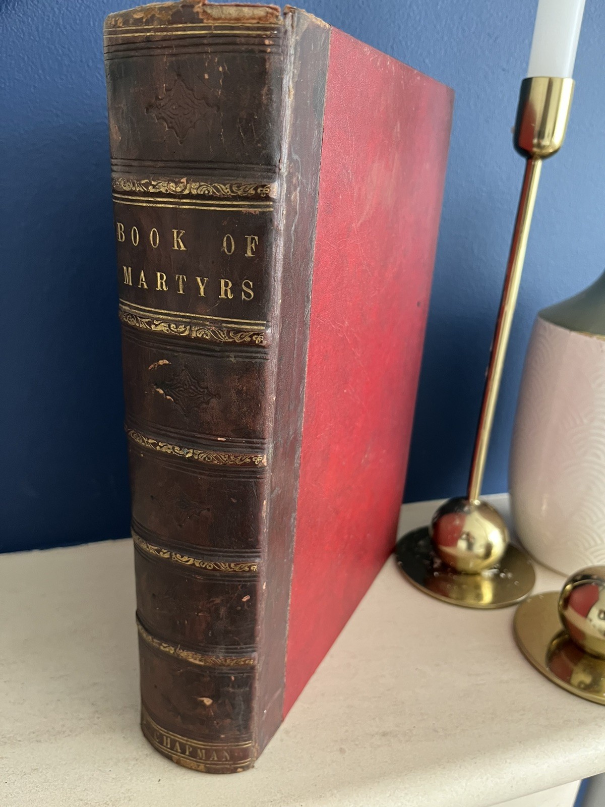 Antique rare 1840 BOOK OF MARTYRS by FOXE ED KENNEDY 20 PLTS