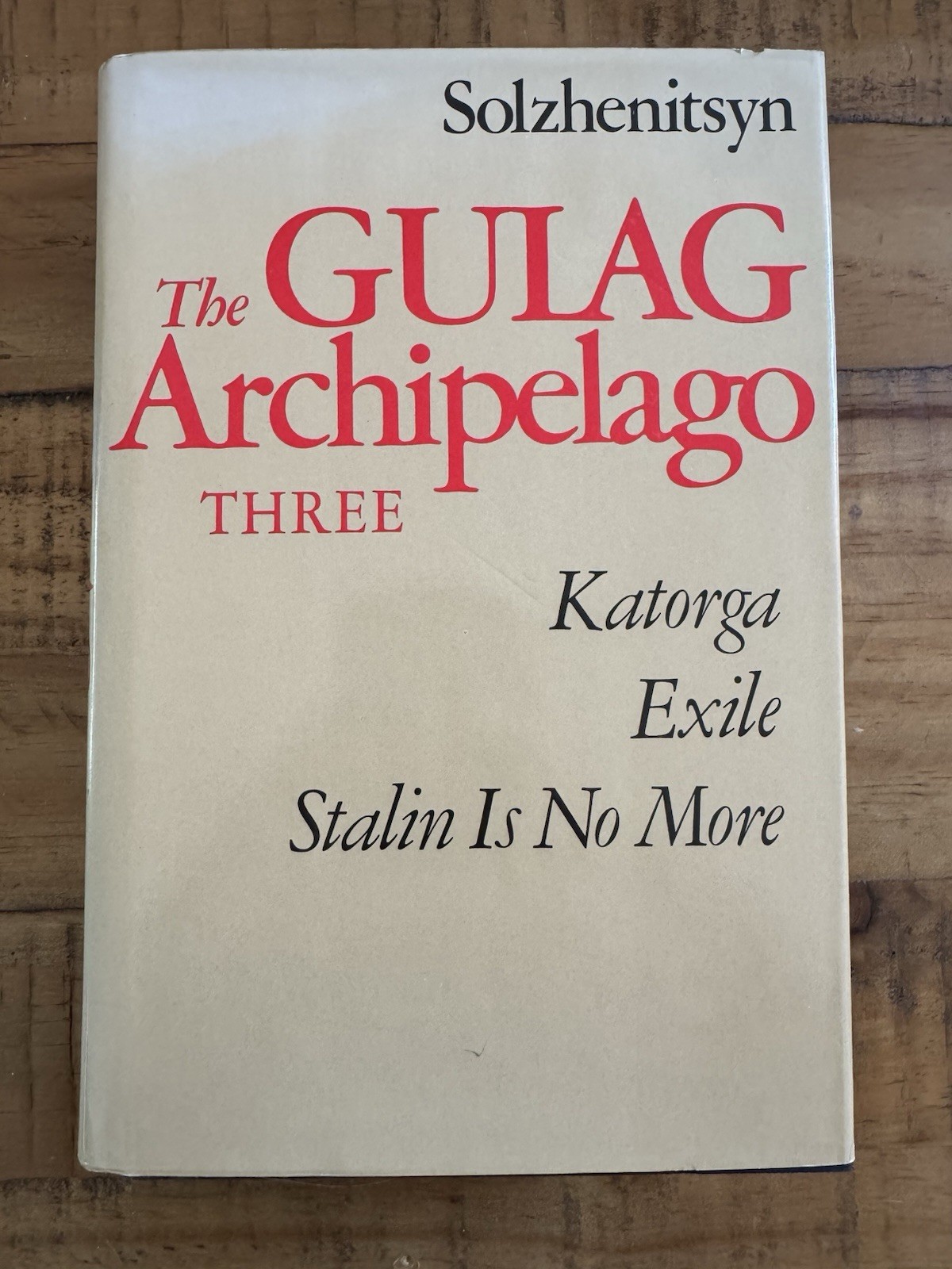 Solzhenitsyn Gulag Archipelago Three HB US 1st Edition Book