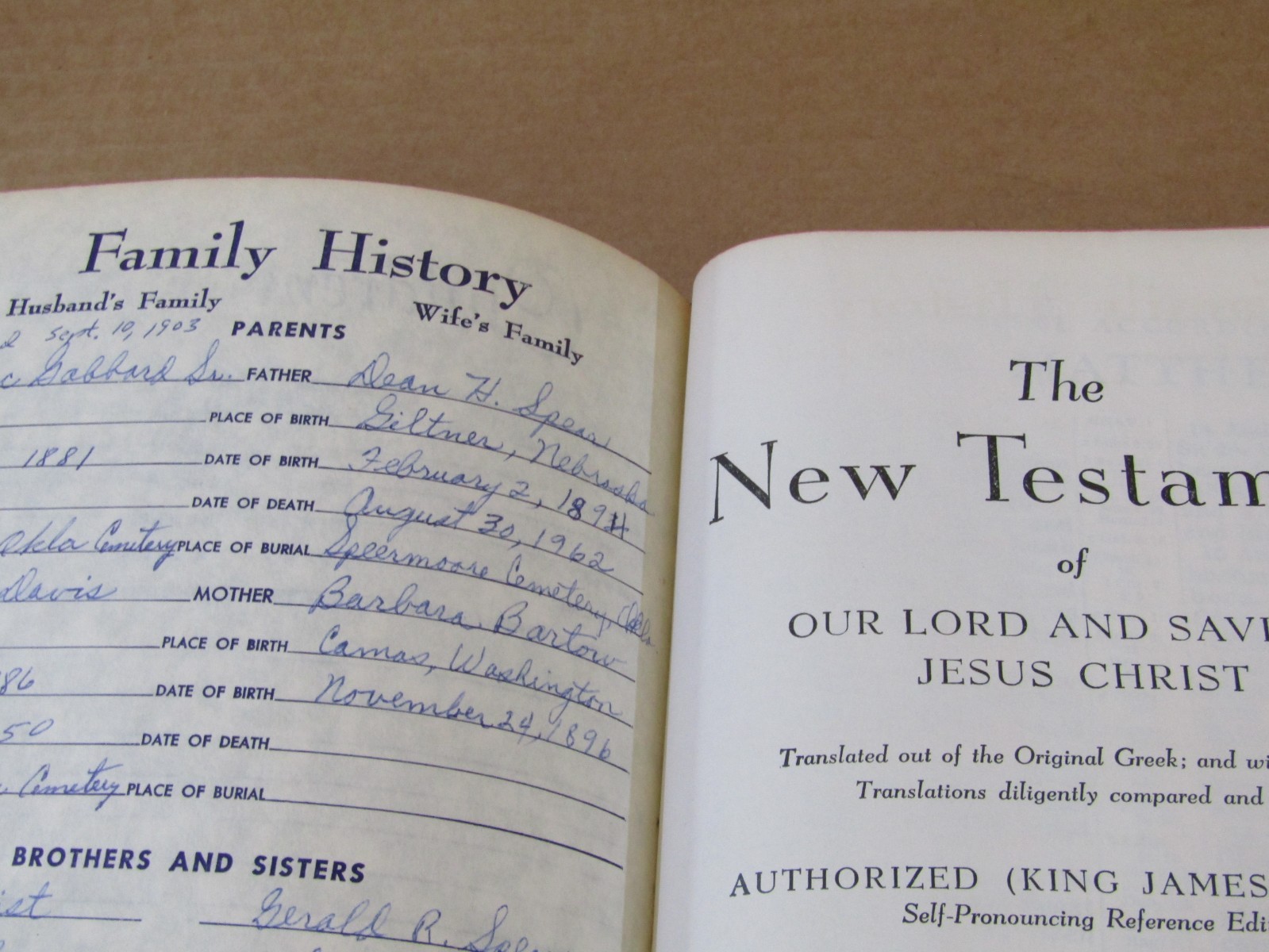 Holy Bible Concordance Reference Edition Red Letter Sears Roebuck 1944