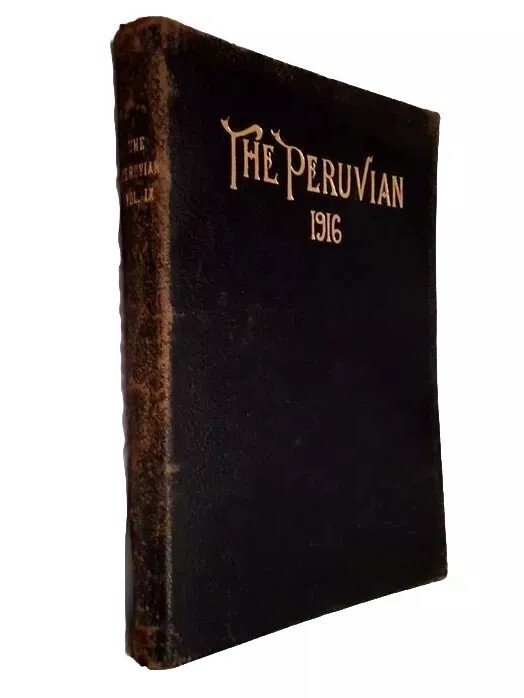 1916 YEARBOOK „The Peruvian“ Peru, Nebraska State Normal School College Leather
