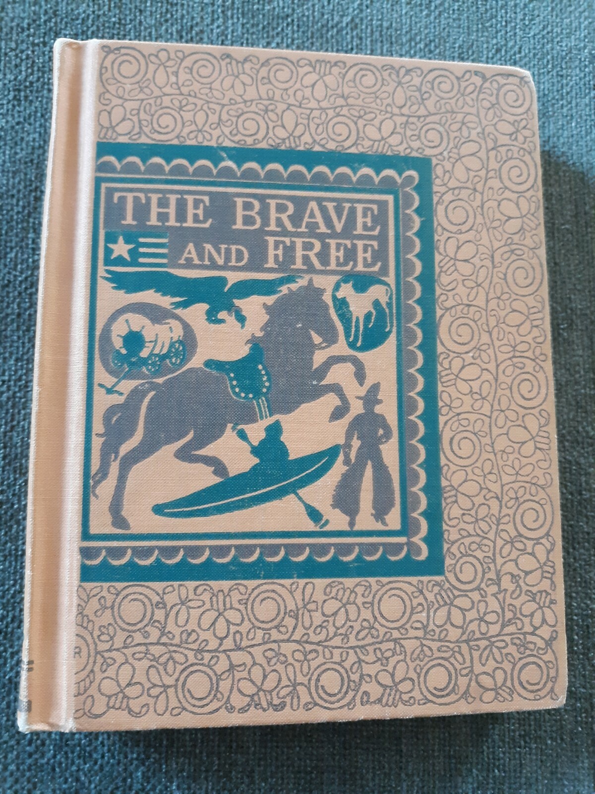The Brave And Free, Heath Co. Elem. Reader ca. 1950, Good
