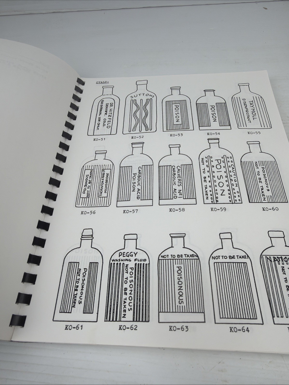RARE SIGNED Poison Bottle Workbook 2 by Rudy Kuhn Circa Late 1980’s Spiral Bound