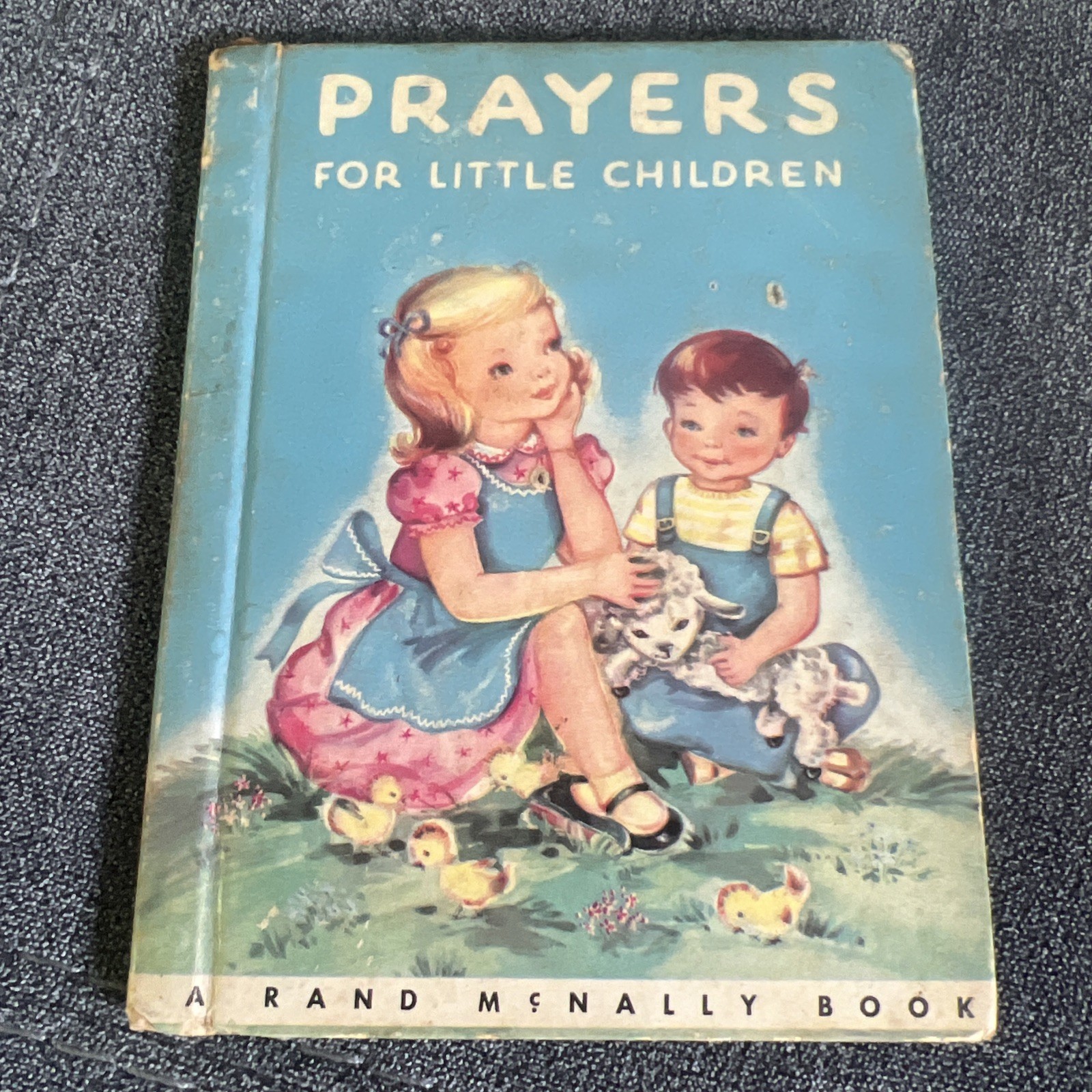 Vtg 1953 Edition Prayers for Little Children Rand McNally Hardcover Illustrated