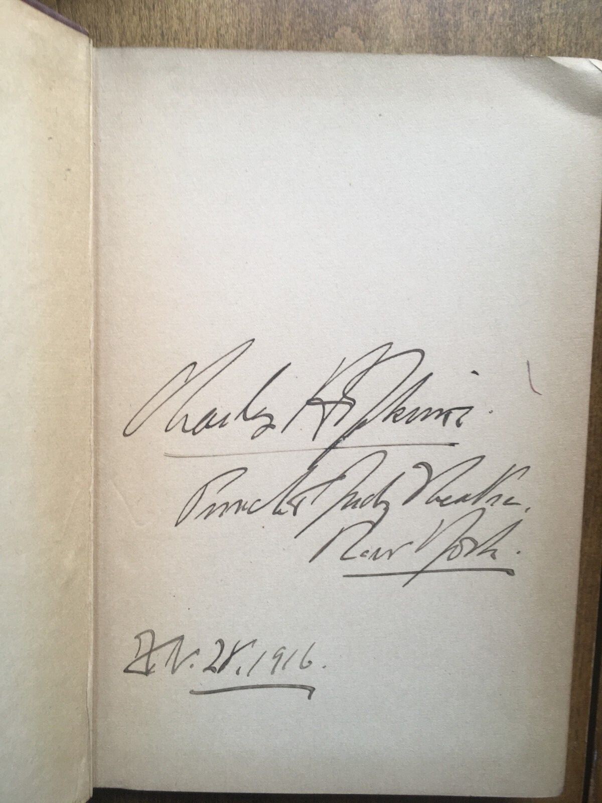 Antique NYC PUNCH & JUDY THEATER Owned/Signed by Actor Producer CHARLES HOPKINS