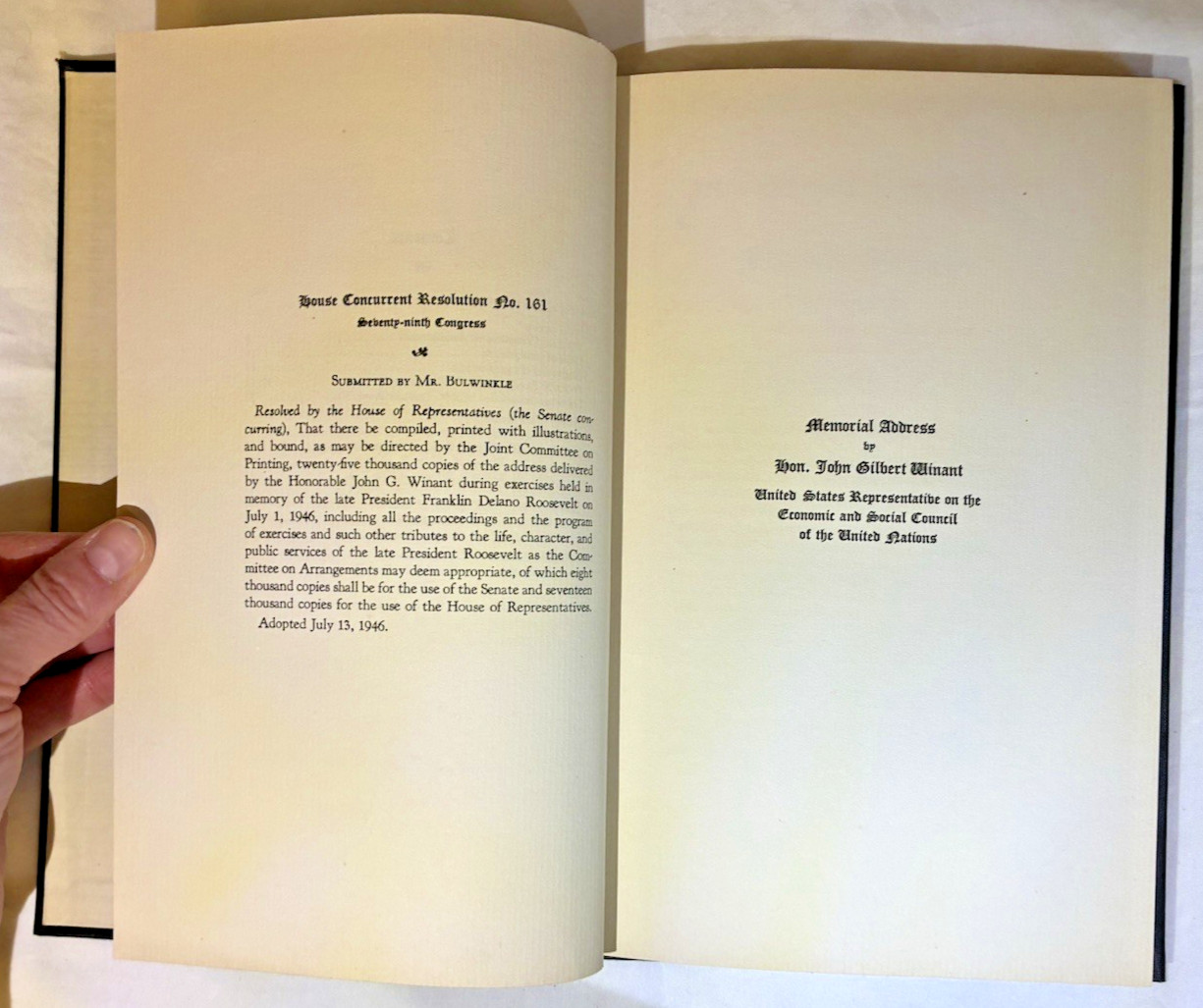 In Memoriam of FDR Late President Of The United States 1948 – Good Shape!