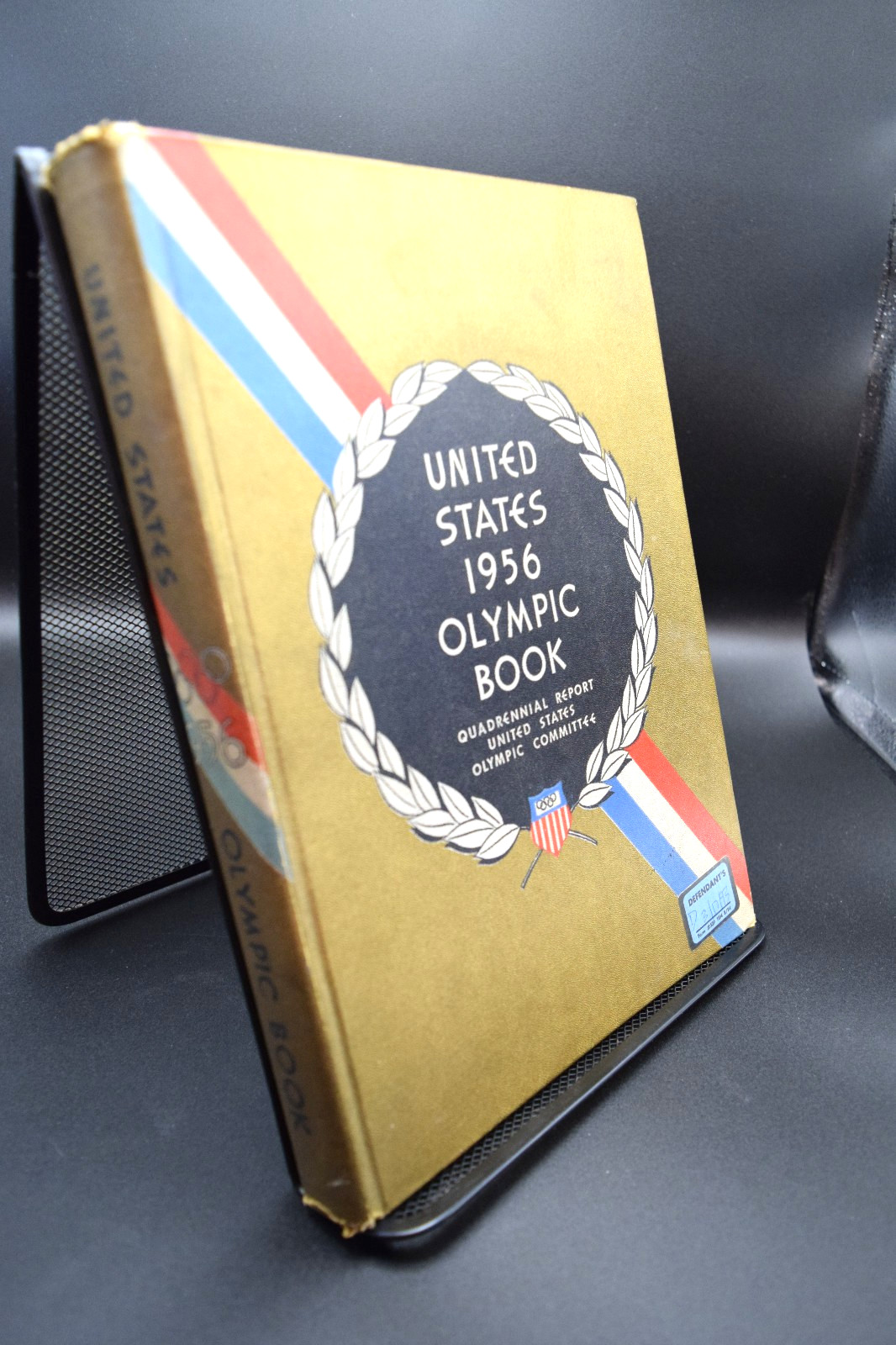 United States 1956 Olympic Book Quad. Report – US Olympic Committee- HC