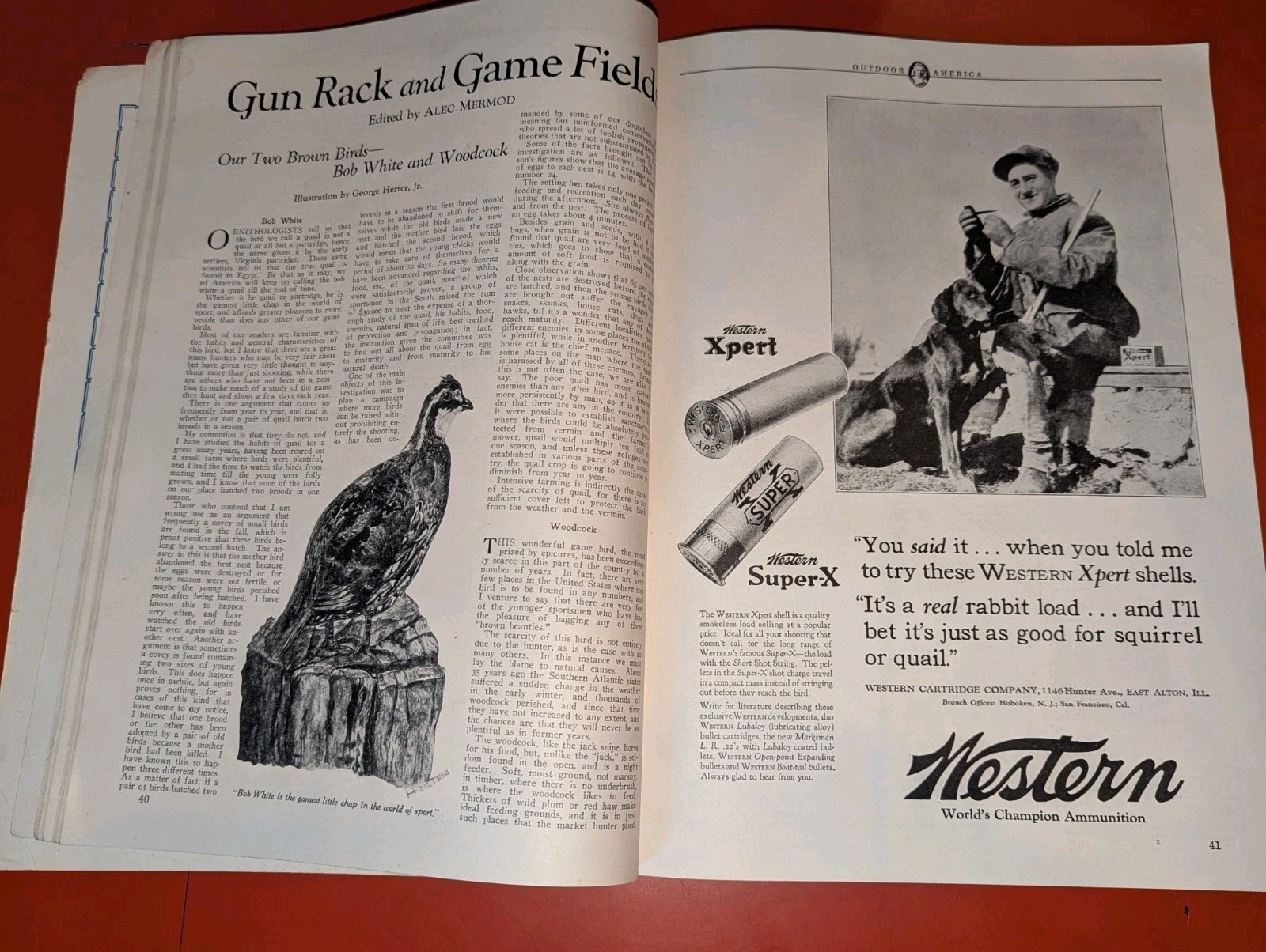 Lot of 3 VTG 1927 OUTDOOR AMERICA (Sep, Oct, Nov) Hunting/Fishing Magazine