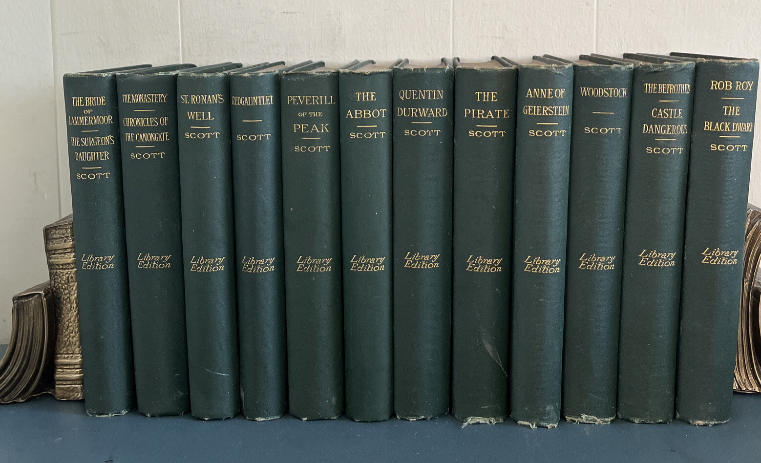 Lot of 12 Vintage 1885 Sir Walter Scott, Library Edition John B. Alden Publisher