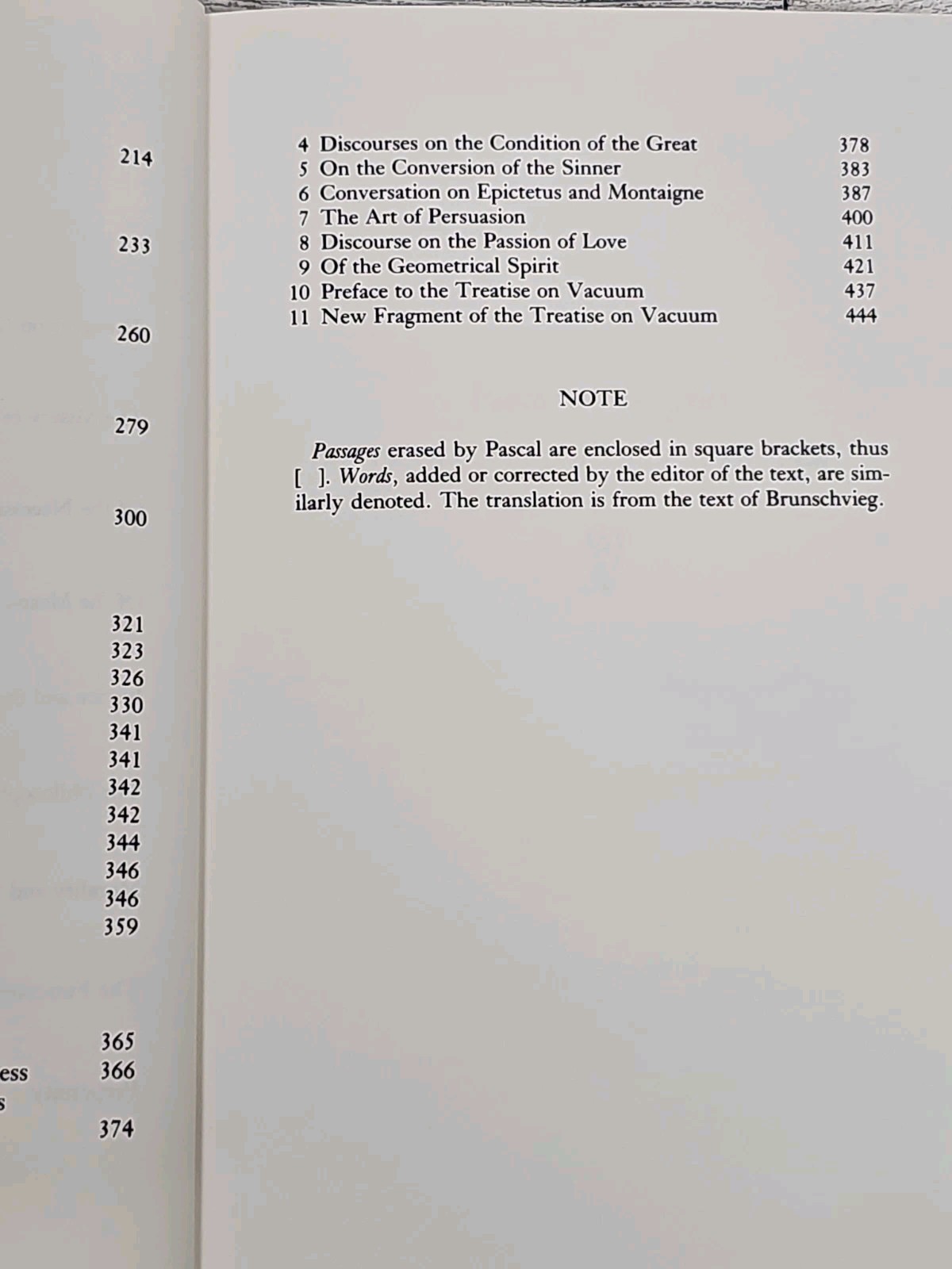 Blaise Pascal Thoughts – Letters – Minor Works Harvard Classics 1984