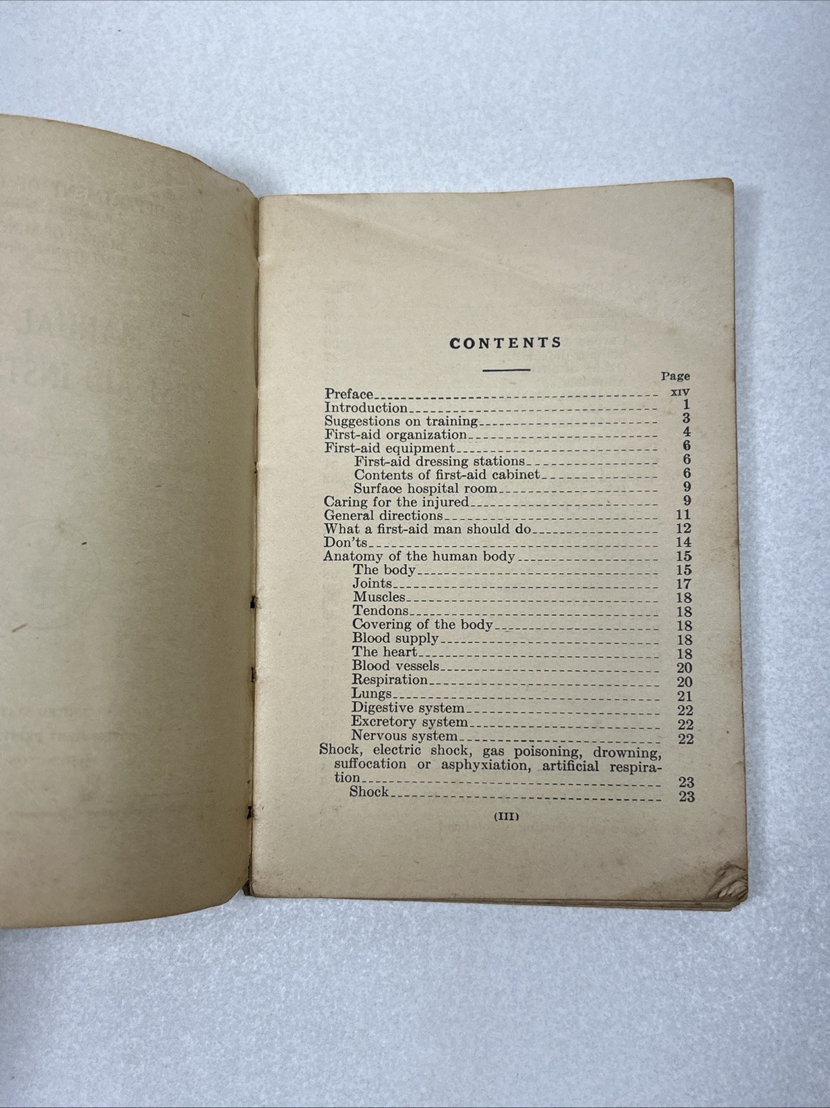 Manual of First Aid Instruction Book U.S. Dept Commerce Bureau of Mines 1930
