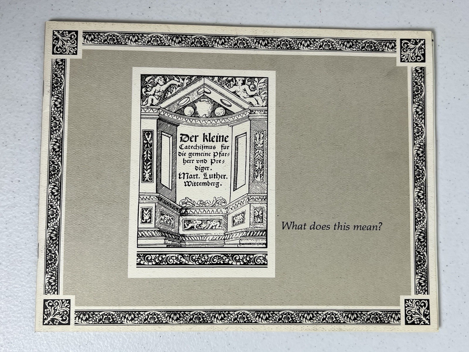 Dr Martin Luther Small Catechism 450th Anniversary Remembrance Booklet Read