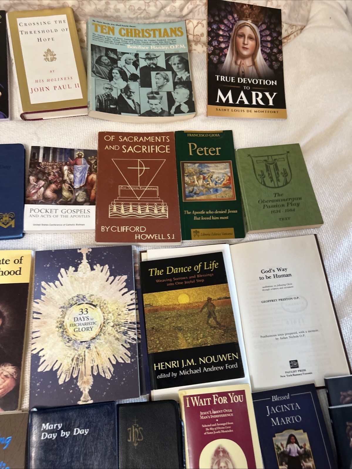 Huge Vintage Lot Of 70+ Catholic Books, Mass Missals, Prayer & Saint Devotionals