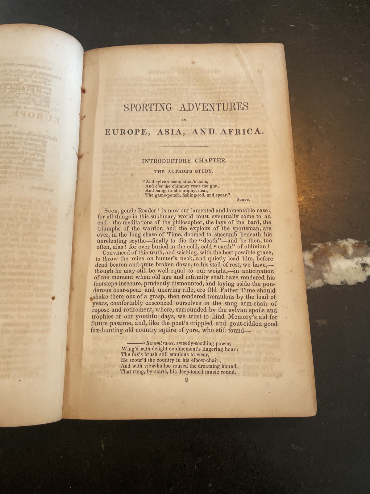 Wild Sports in Europe, Asia and Africa Napier 1846 1st Edition Big Game Hunting