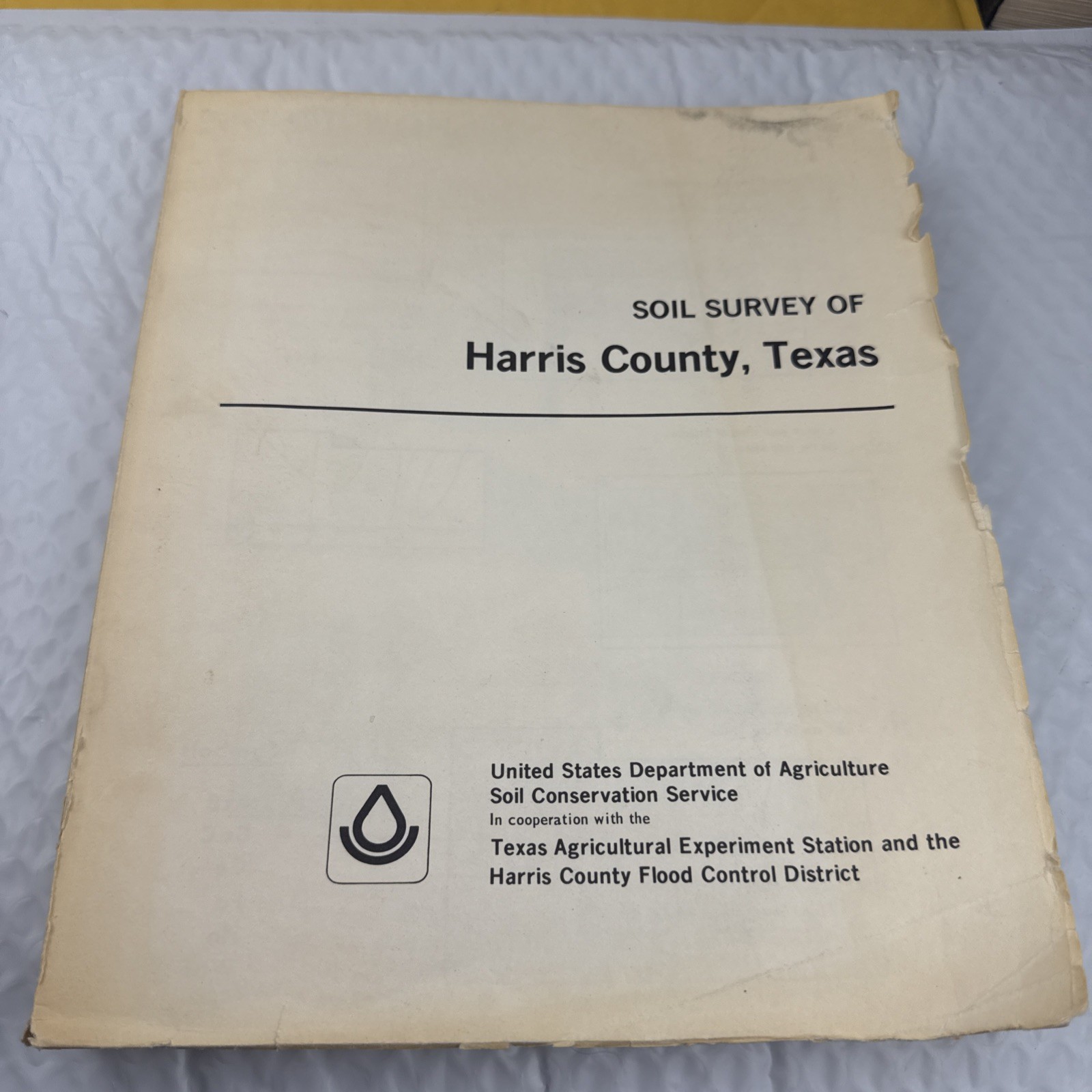 1976 Harris County,Texas Soil Survey,Topographical Map