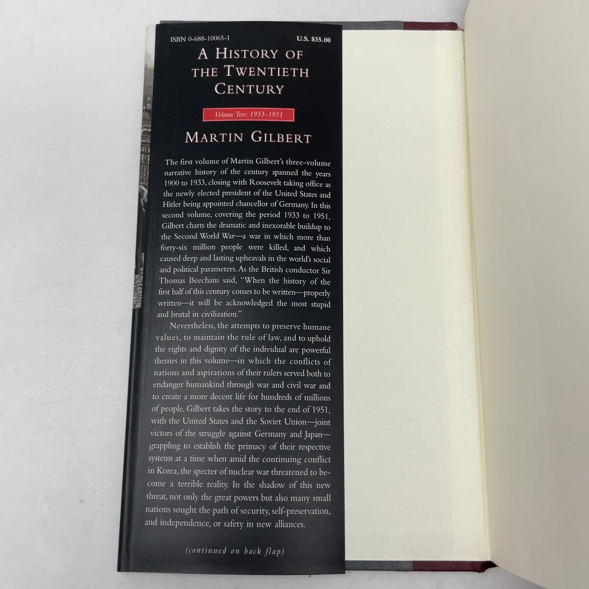 A History of the Twentieth Century, Volume II by Martin Gilbert HC First Edition