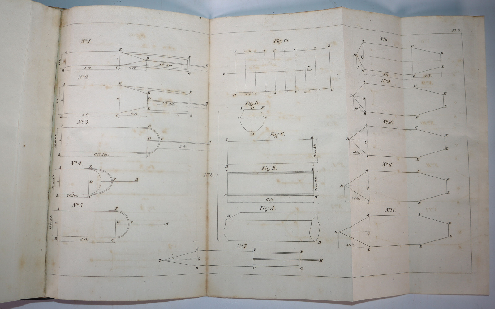 1826-30 Papers on Naval Architecture Science Morgan & Creuze 25 Plates 3 Vols