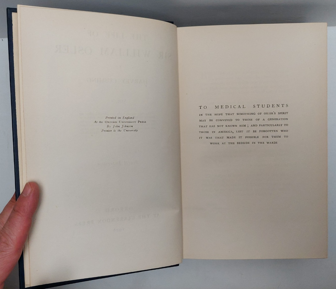 Life of Sir William Osler Harvey Cushing 2 Vols 1926 4th Impression Illustrated