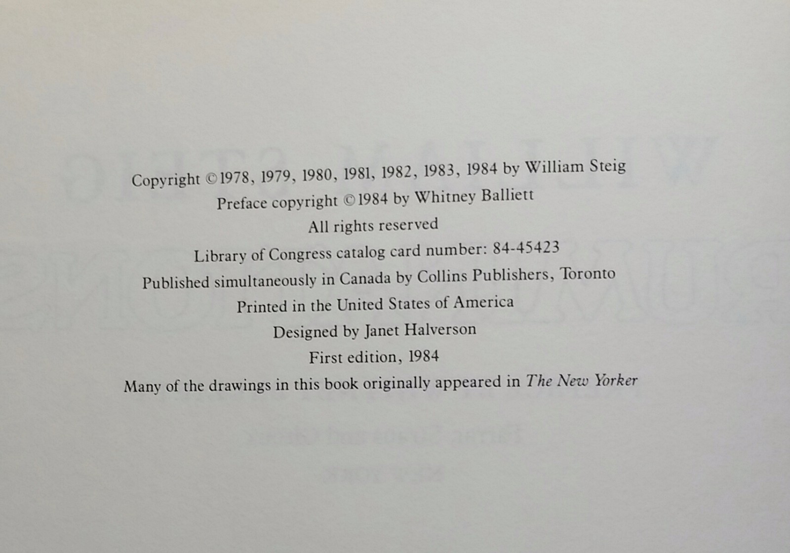 Ruminations William Steig 1984 First Edition Paperback 156 Pages