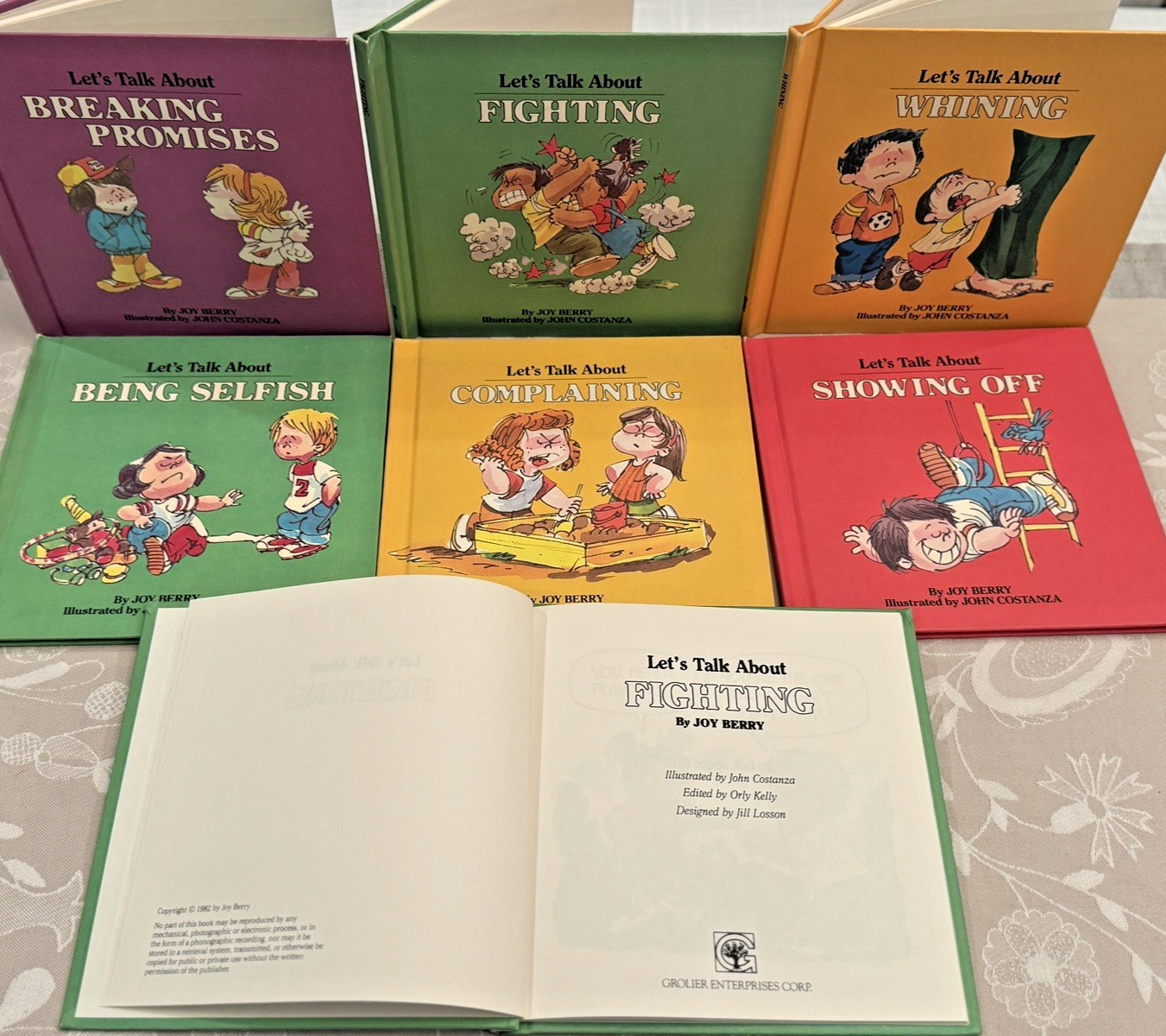 Joy Berry “Let’s Talk About” Vintage Children’s Book Lot Grolier 1980s 7 Volumes