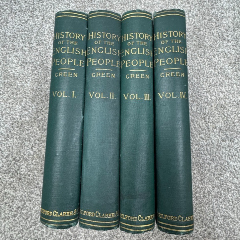 History Of The English People Set Of 4 John R Green Vol I-IV Belford Clarke 1886