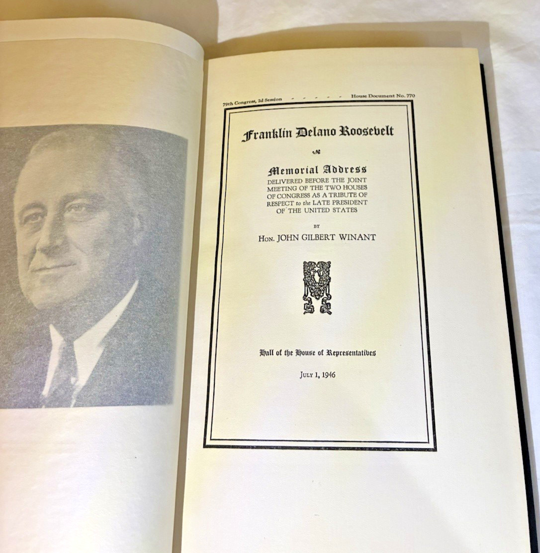 In Memoriam of FDR Late President Of The United States 1948 – Good Shape!