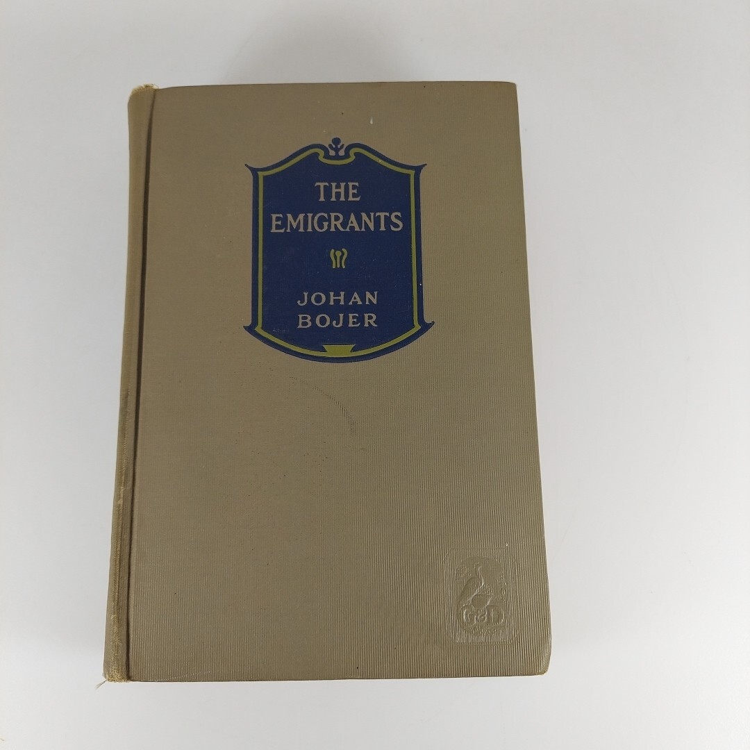 The Emigrants Johan Bojer 1925 Grosset And Dunlap HC Translated By A.G. Jayne