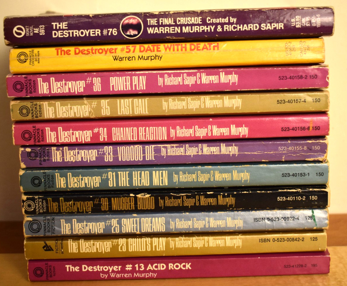 11 The Destroyer Pbs Warren Murphy & Richard Sapir (10) 1st printings 1 signed
