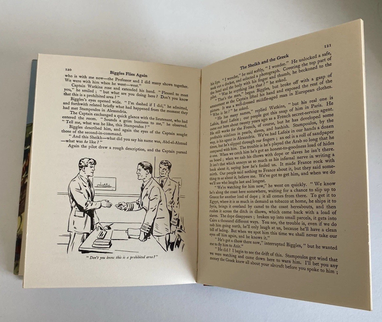 W E Johns‘ Biggles Flies Again Pub Thames For Modern Library 1950 V Scarce Thus