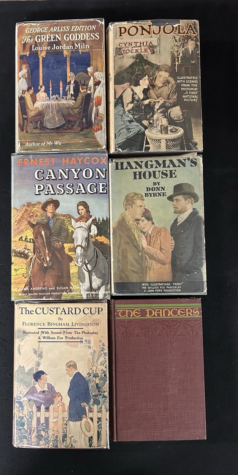 Lot 6 VTG Photoplay film HC THE CUSTARD CUP Canyon Passage most w/ DJs
