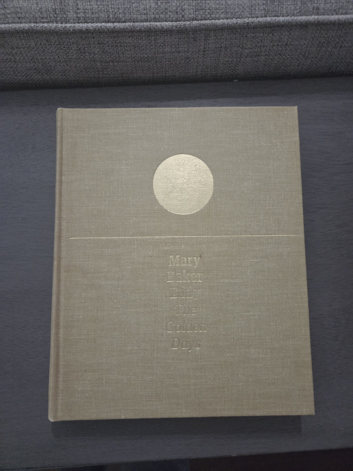 Hardcover Beige Coffee table Linen Book Mary Baker Golden Years Jewel Spangler