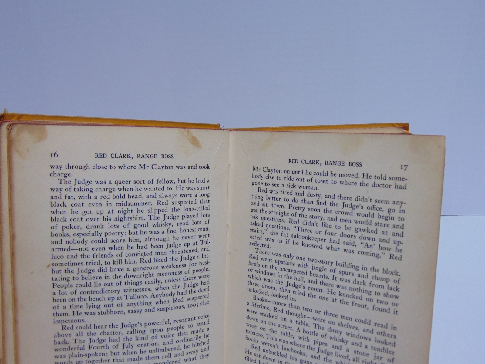 Red Clark, Range Boss by Gordon Young (1938, Hardcover) Stated 1st Edition