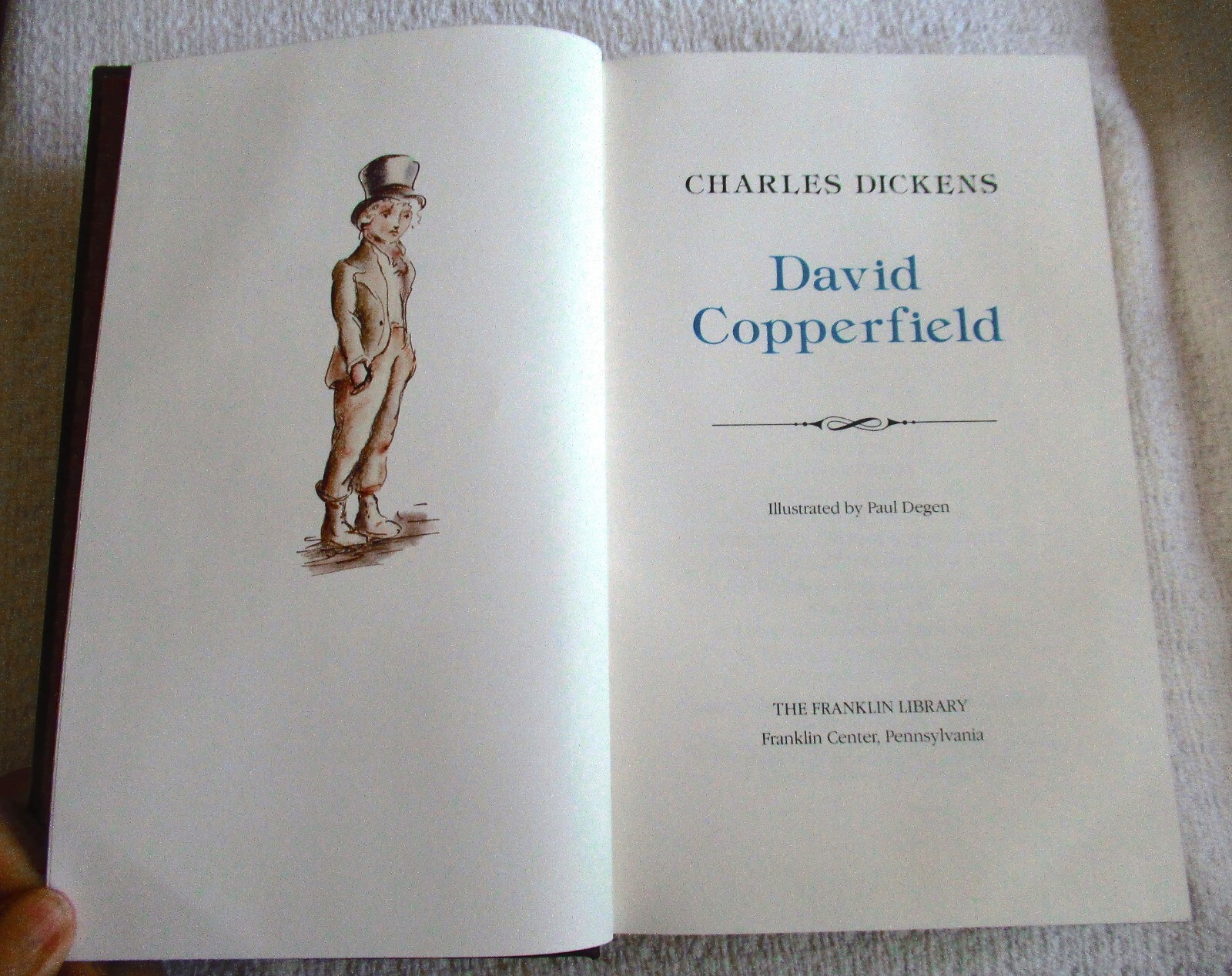 DAVID COPPERFIELD Charles Dickens, Illustrated by Paul Degen FRANKLIN LIBRARY HC