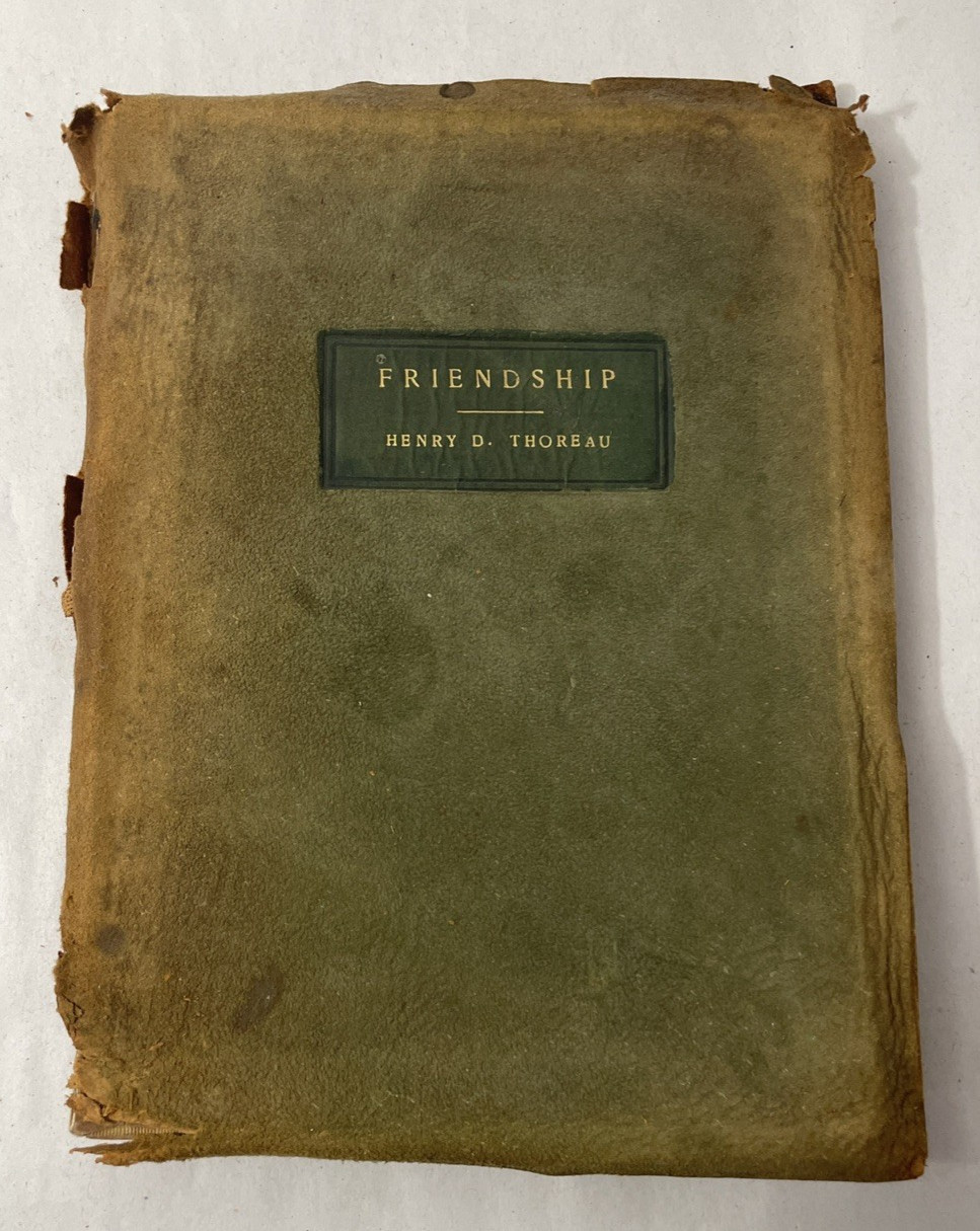 Antique 1903 Roycroft Thoreau Essay on Friendship Elbert Hubbard