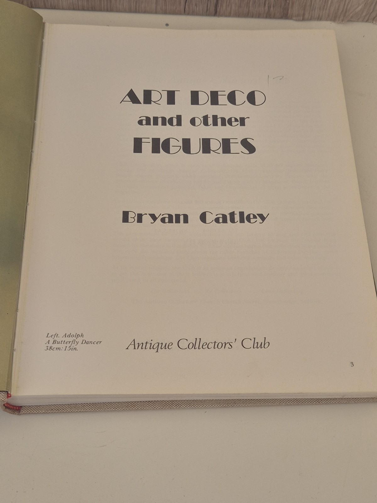 Art Deco and Other Figures Bryan Catley HC 1978 Antique Collectors‘ Club Book