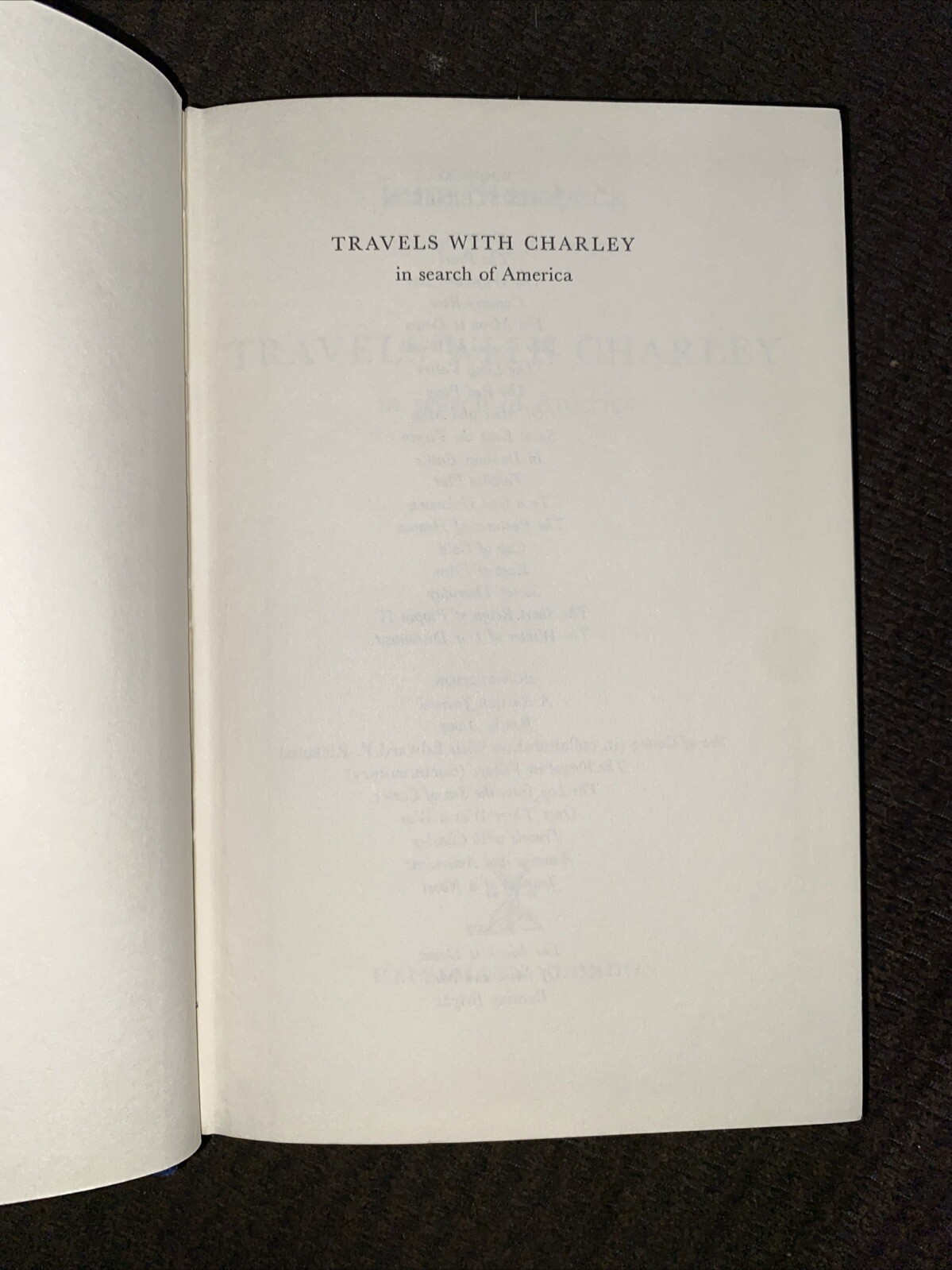 John Steinbeck Travels With Charley HCDJ Heinemann Pub (UK Ed) 1st Ed 7th Print