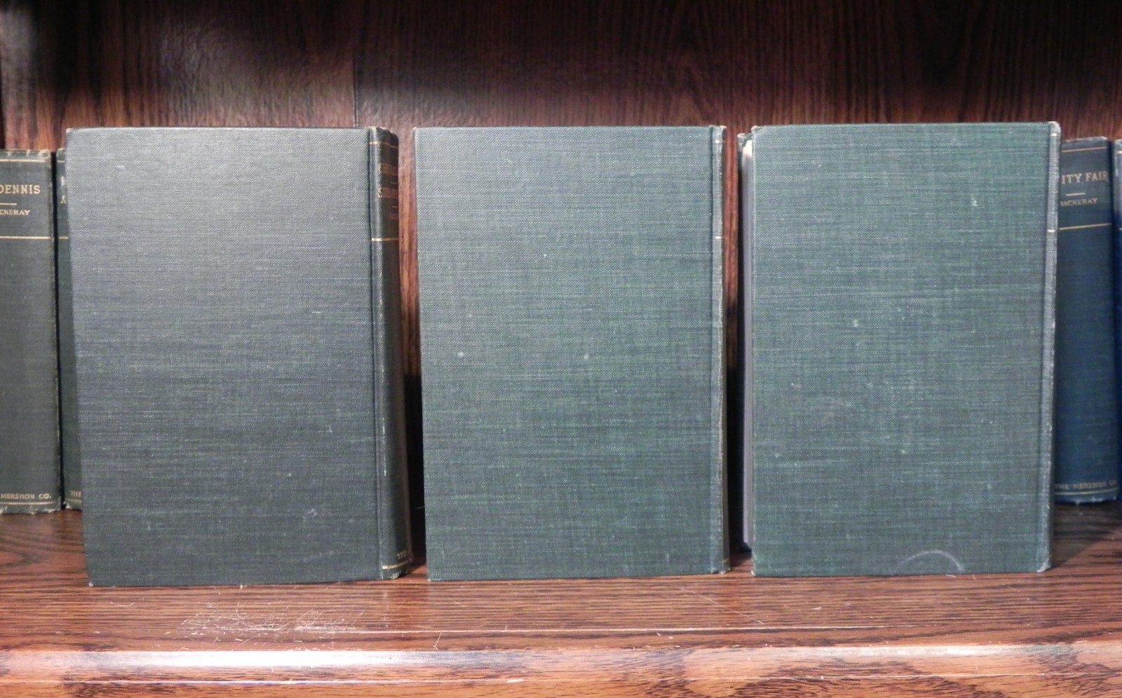 William Makepeace Thackeray – 9 Vols – The Mershon Co – Undated Vintage Book Set