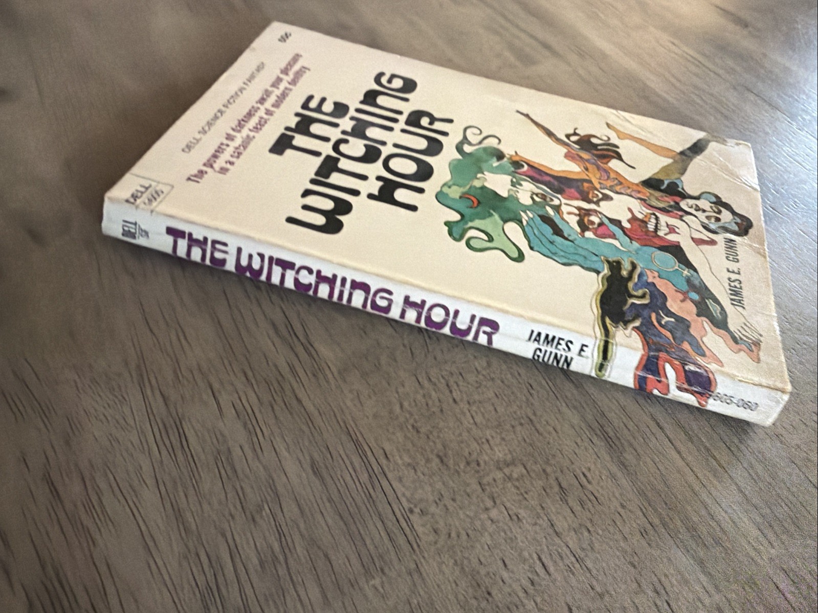 THE WITCHING HOUR by James E Gunn (1970) 1st Dell print horror fantasy Paperback
