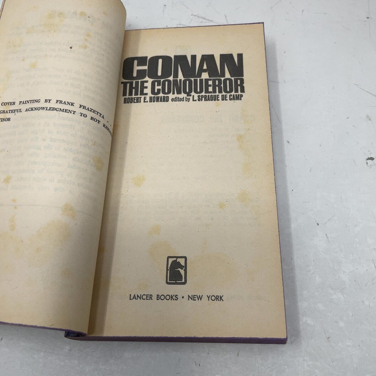 Conan the Conqueror Vol III by Robert E. Howard and L. Sprague De Camp PB First