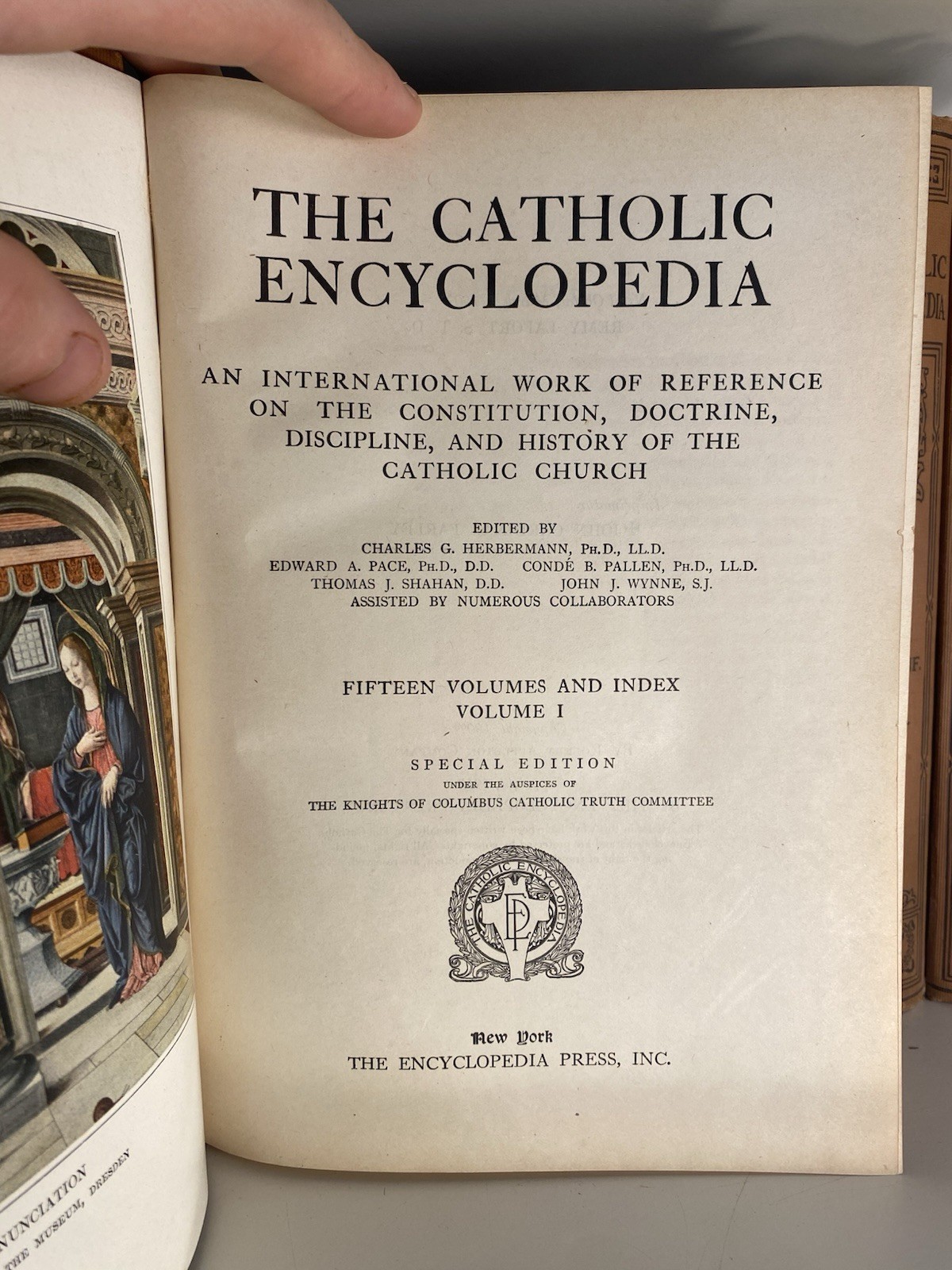 The Catholic Encyclopedia Special Edition 1913 Full Set 15 Volumes & Index