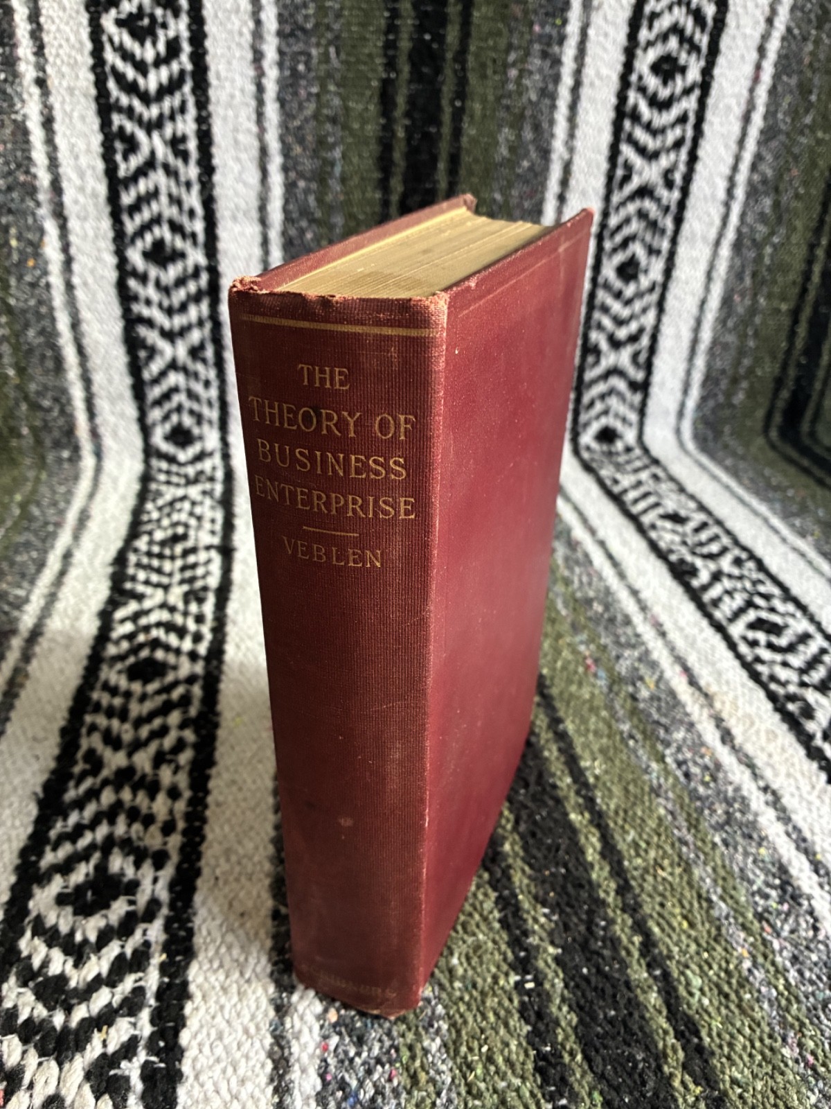 The Theory of Business Enterprise – Thorstein Veblen, 1st Ed, 1904 Scribner’s HC
