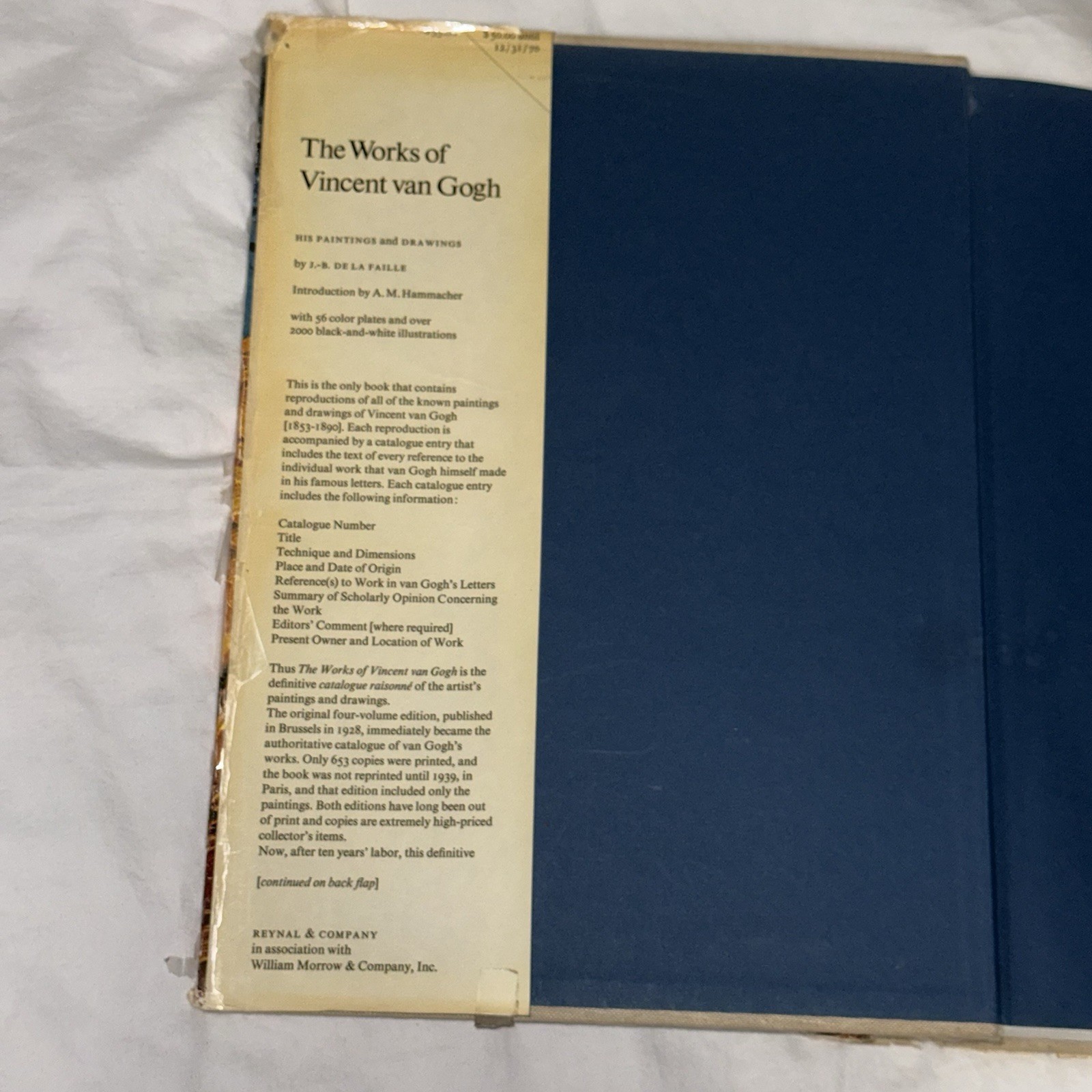 The Works Of Vincent van Gogh, Reynal & Company, 1970 Large HC Book 14.5in X 11”