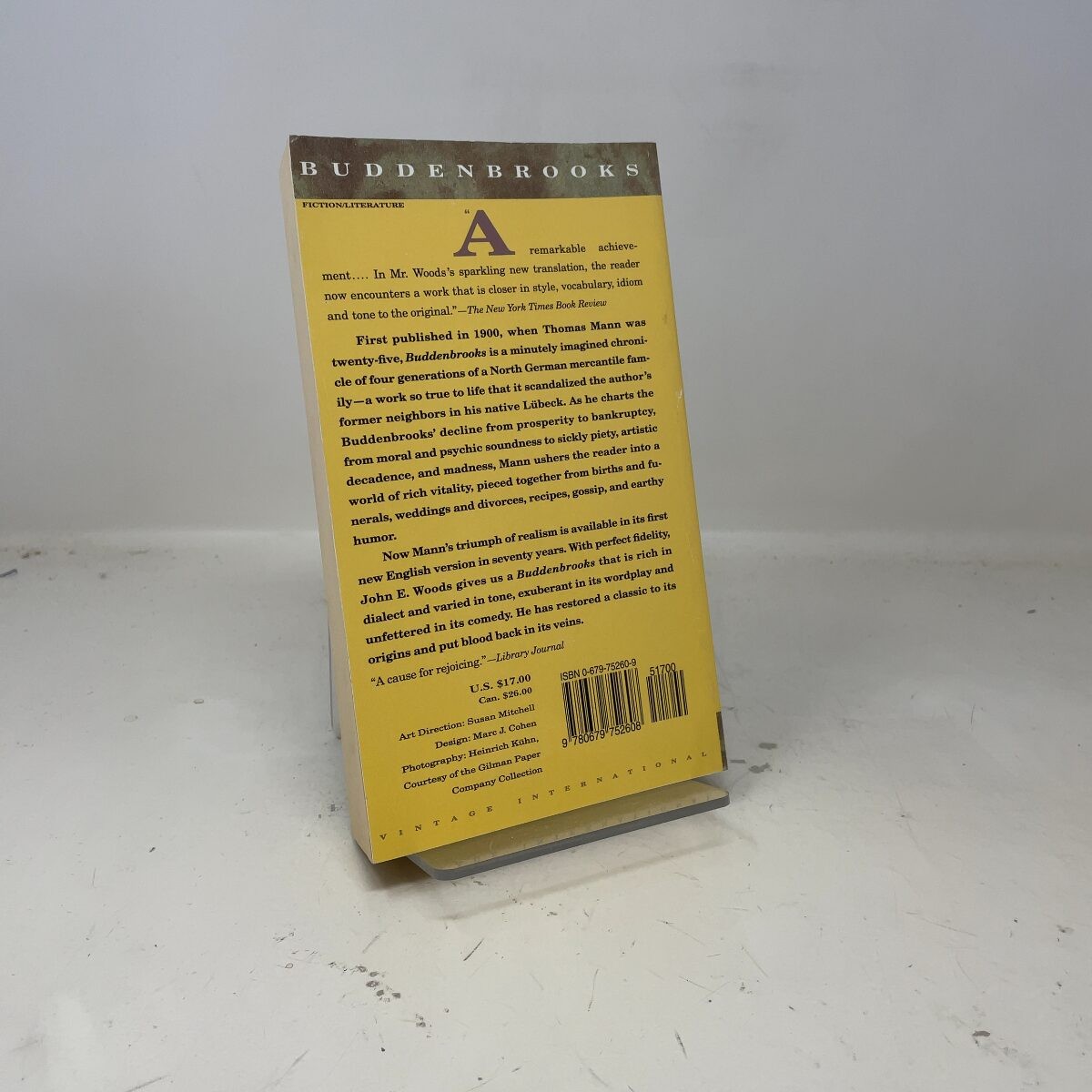 Buddenbrooks by Thomas Mann PB First Thus Like New 1994