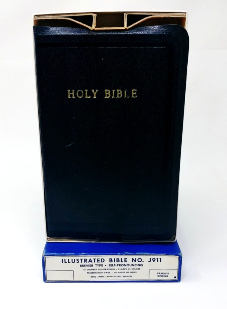 Harper & Brothers KJV Illustrated Brevier Type Bible J911 In Original Box 1950s
