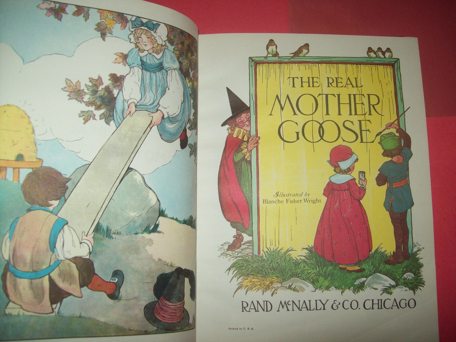 BEST LOVED FAIRY TALES /THE REAL MOTHER GOOSE- TWO LARGE FORMAT HC BOOKS